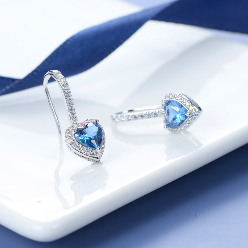 sapphire love ear hook