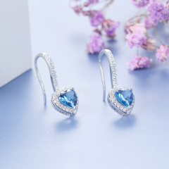 sapphire love ear hook