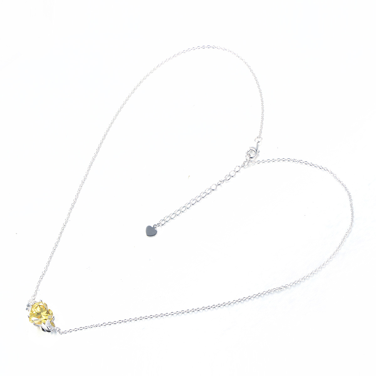 Nov. birthstone heart necklace