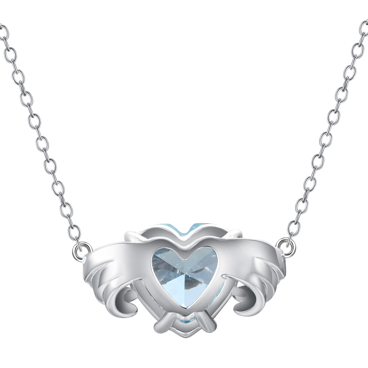 Jun. birthstone heart necklace