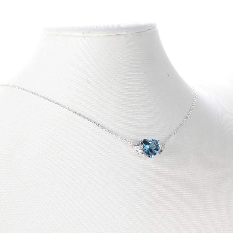 Jun. birthstone heart necklace
