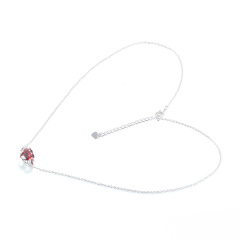 Jan. birthstone heart necklace