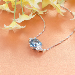 Jun. birthstone heart necklace