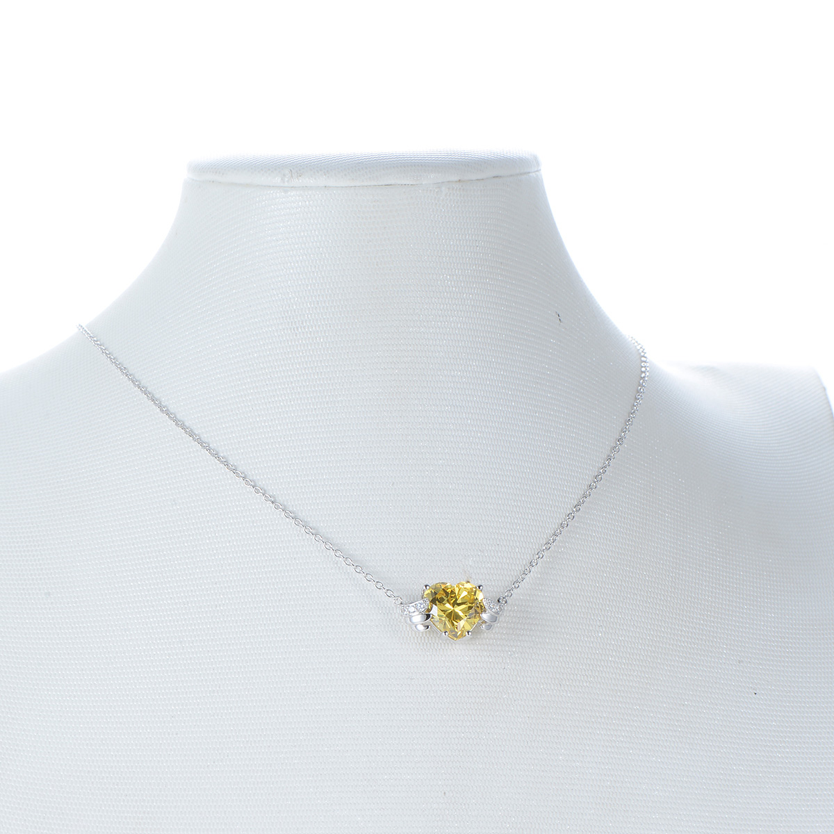 Nov. birthstone heart necklace