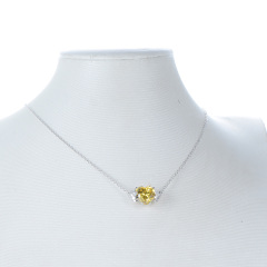 Nov. birthstone heart necklace