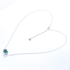 May. birthstone heart necklace