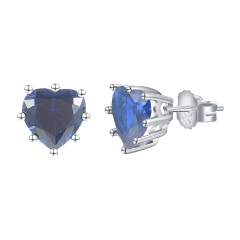 Sep. heart stud earrings