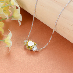 Nov. birthstone heart necklace