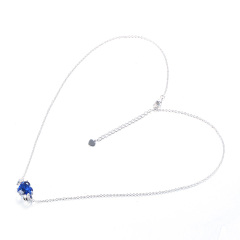Sep. birthstone heart necklace