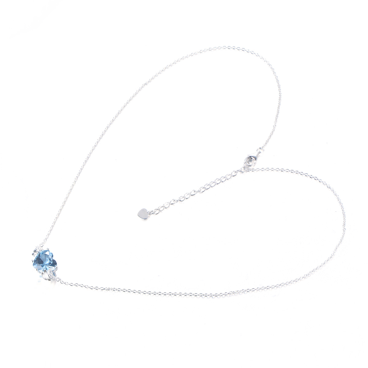 Jun. birthstone heart necklace