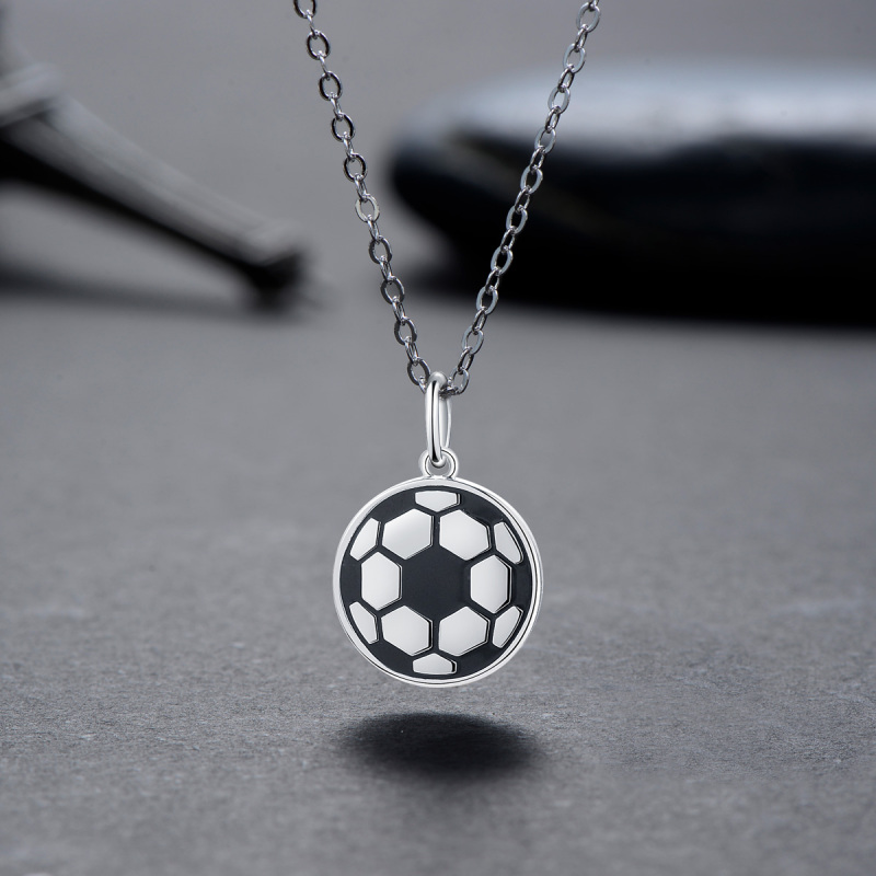 football pendant necklace