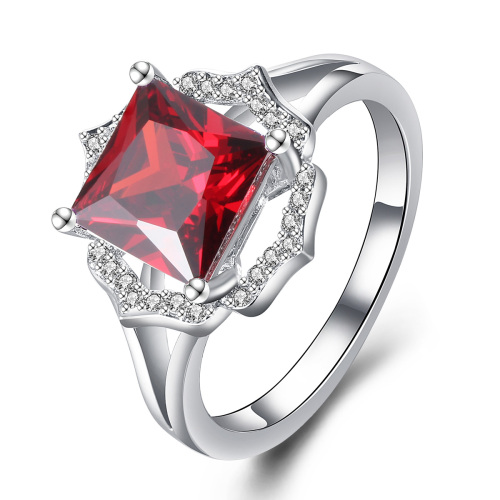 garnet zircon ring
