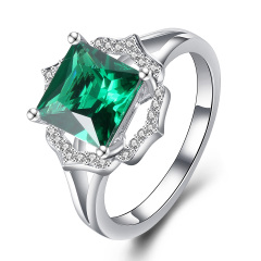 Green gemstone ring