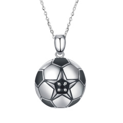 football pendant necklace