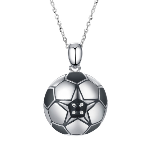 football pendant necklace