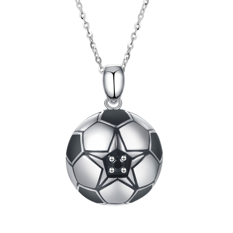 football pendant necklace