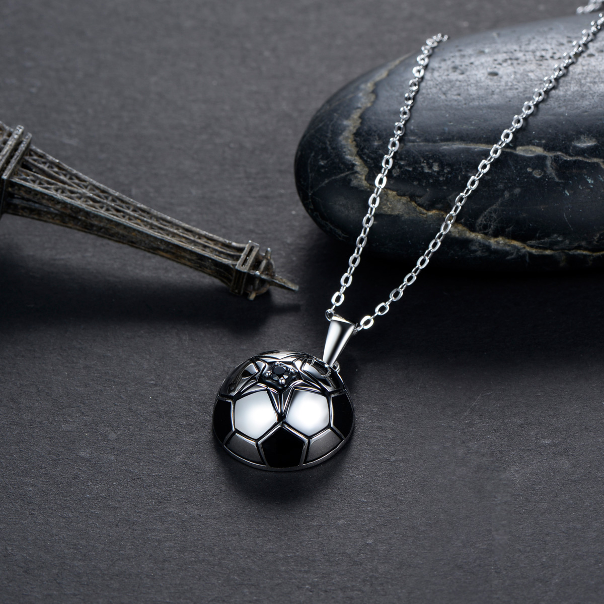 football pendant necklace