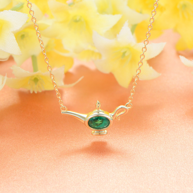 May. Birthstone Wonderful Lamp Necklace