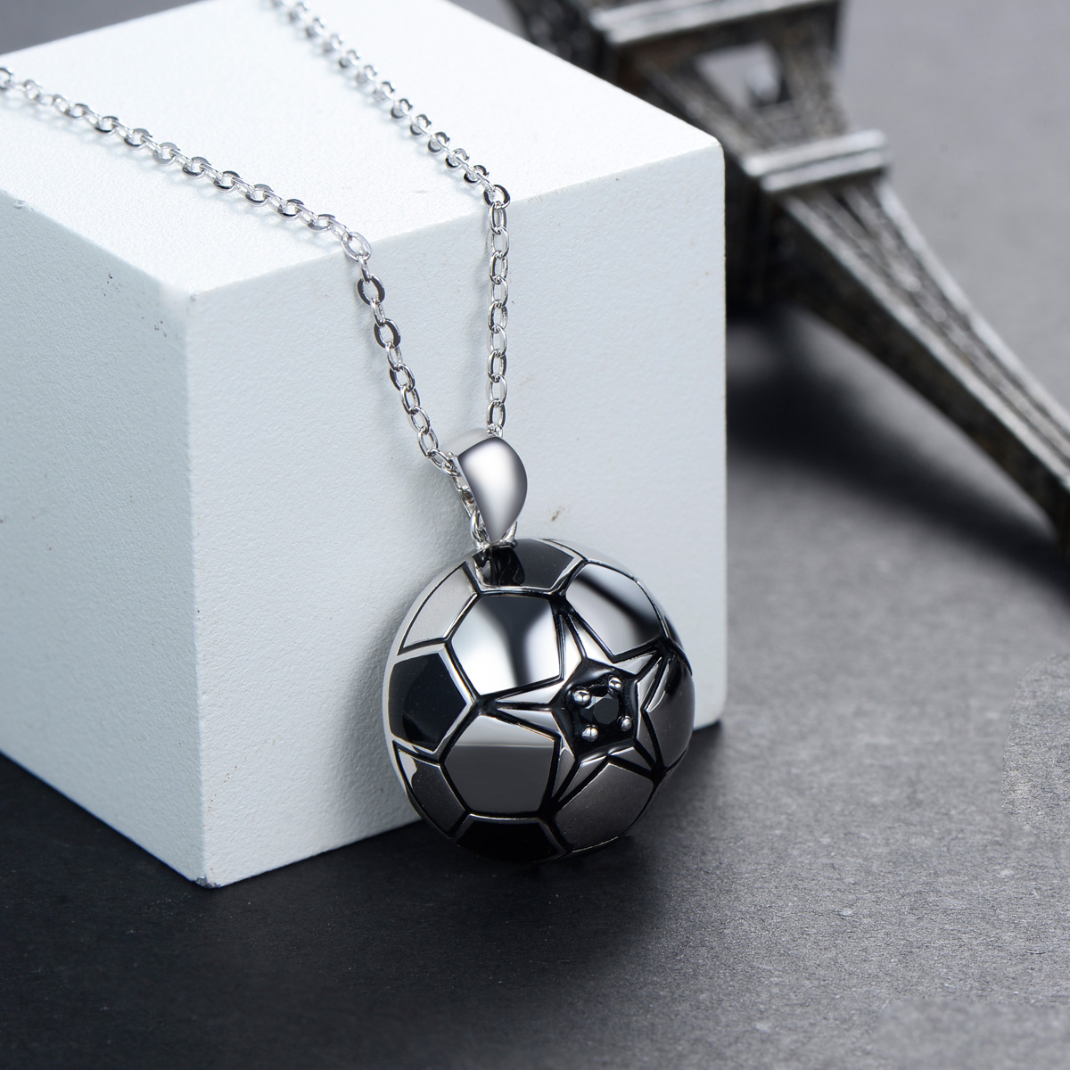 football pendant necklace