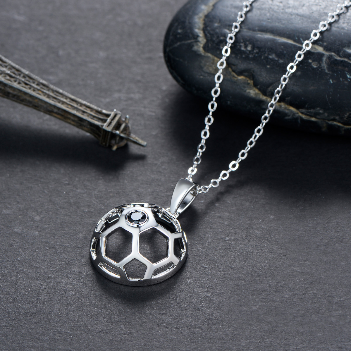 football pendant necklace