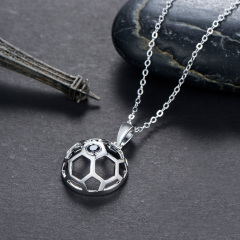 football pendant necklace