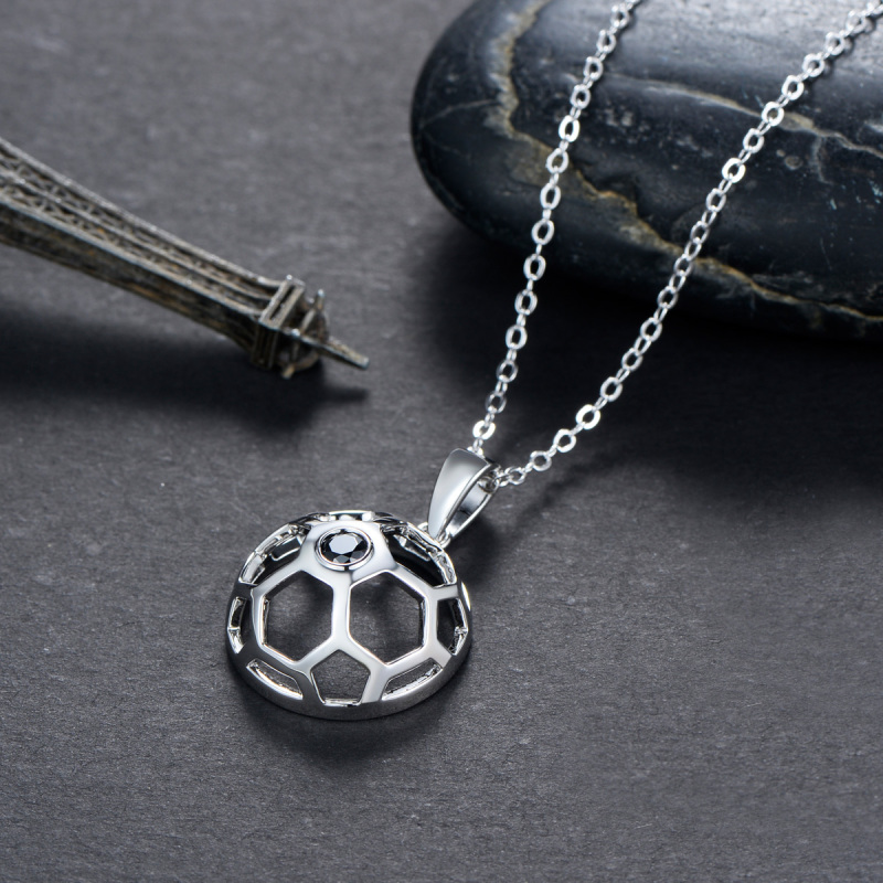 football pendant necklace
