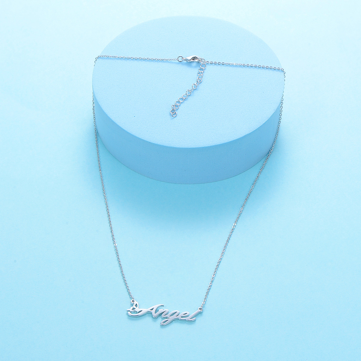 CNC Custom Name Angel Necklace