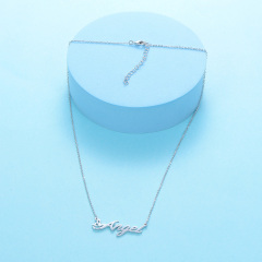 CNC Custom Name Angel Necklace