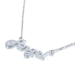CNC Custom Name Angel Necklace