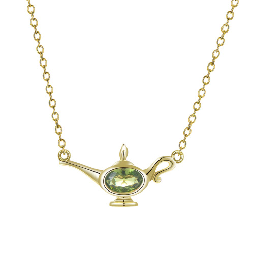 Aug. Birthstone Wonderful Lamp Necklace