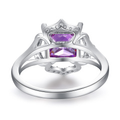 Purple gemstone ring