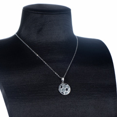 football pendant necklace