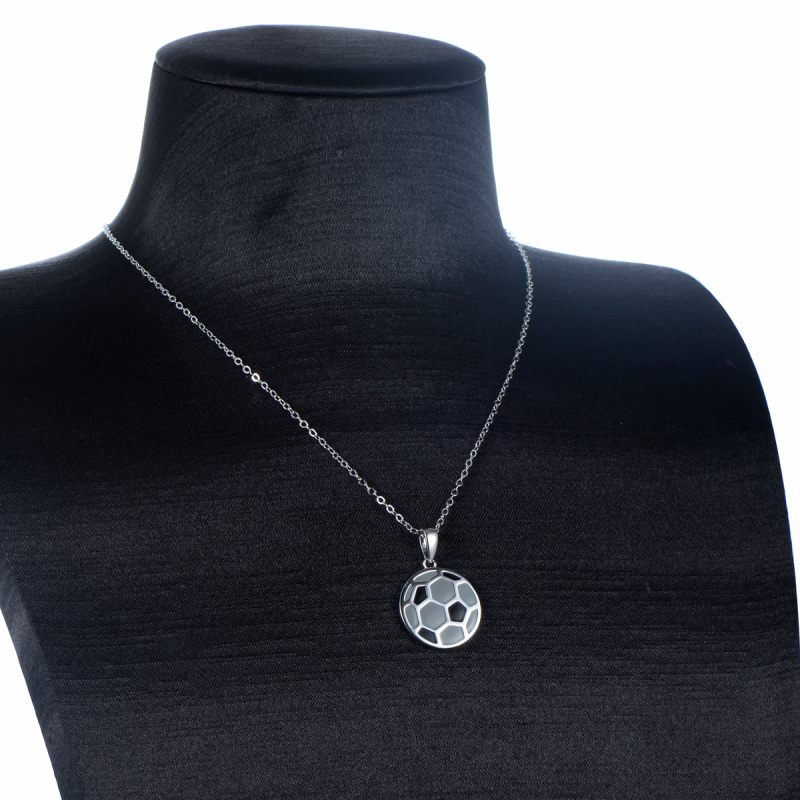 football pendant necklace