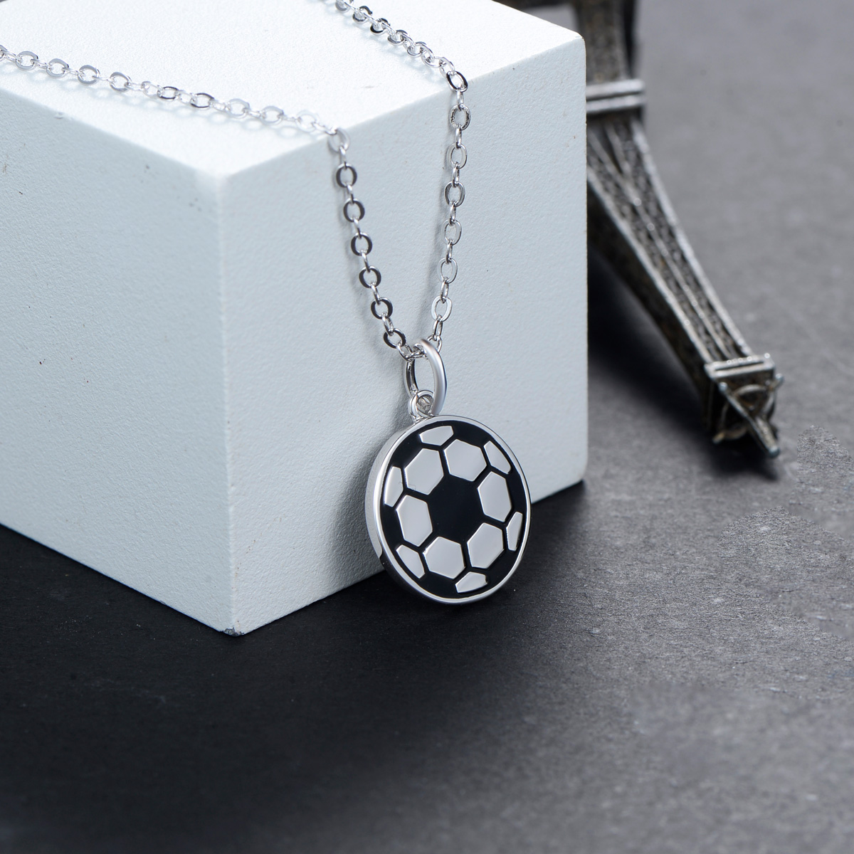 football pendant necklace