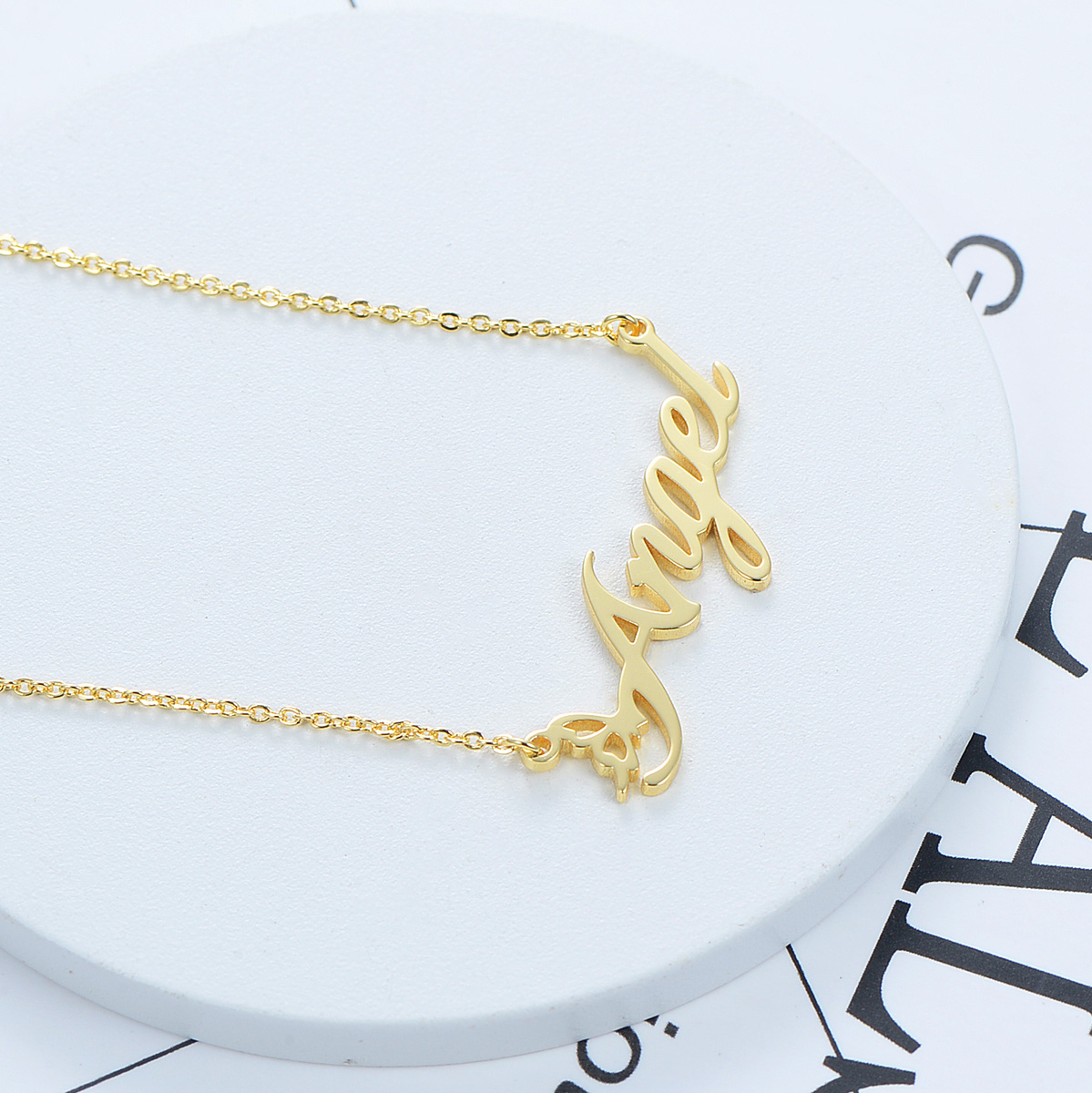 CNC Custom Name Angel Necklace