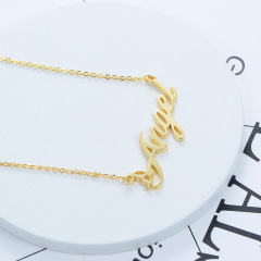 CNC Custom Name Angel Necklace