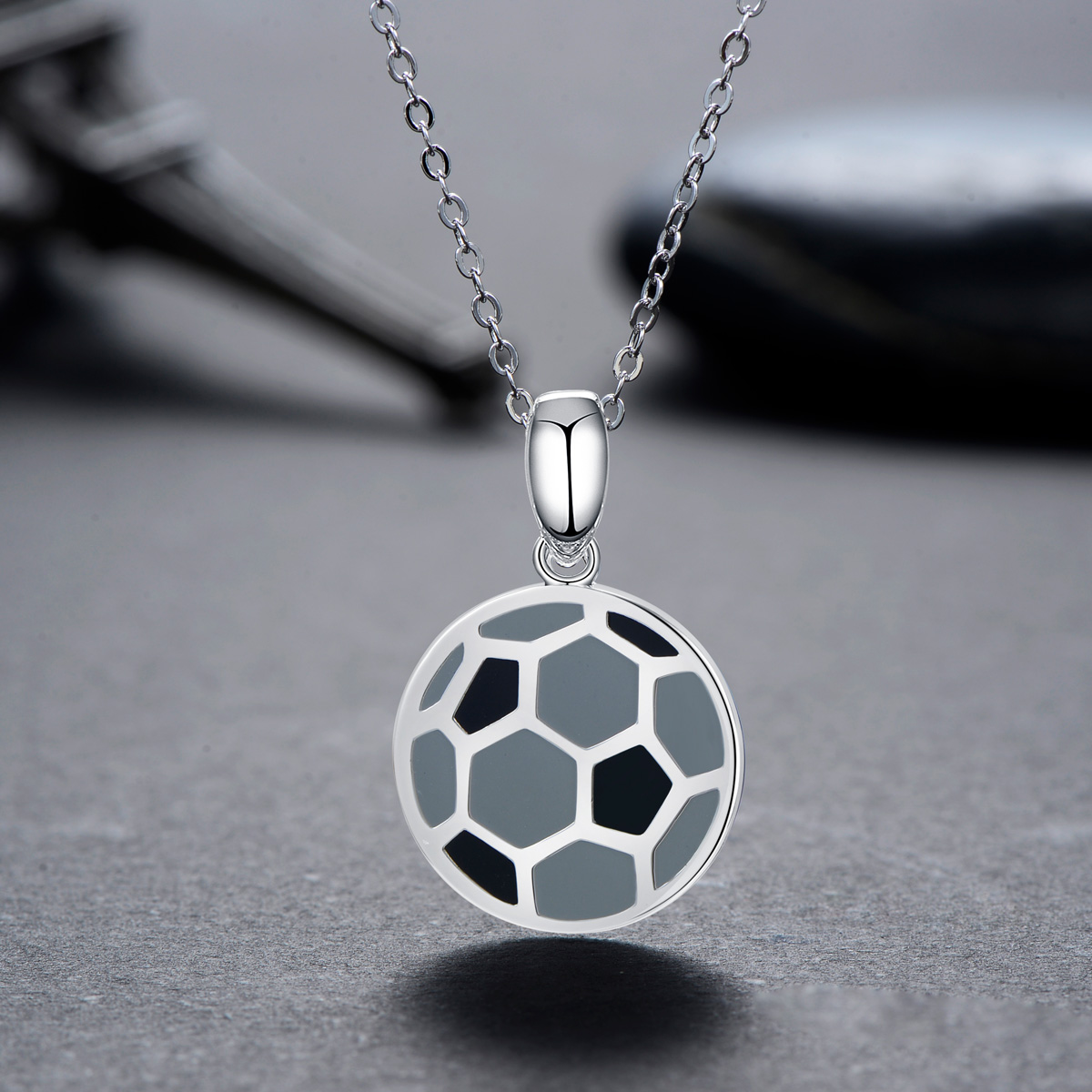 football pendant necklace