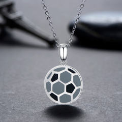 football pendant necklace