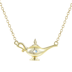 Mar. Birthstone Wonderful Lamp Necklace