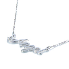 CNC Custom Name Angel Necklace