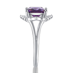 Purple gemstone ring