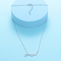 CNC Custom Name Angel Necklace