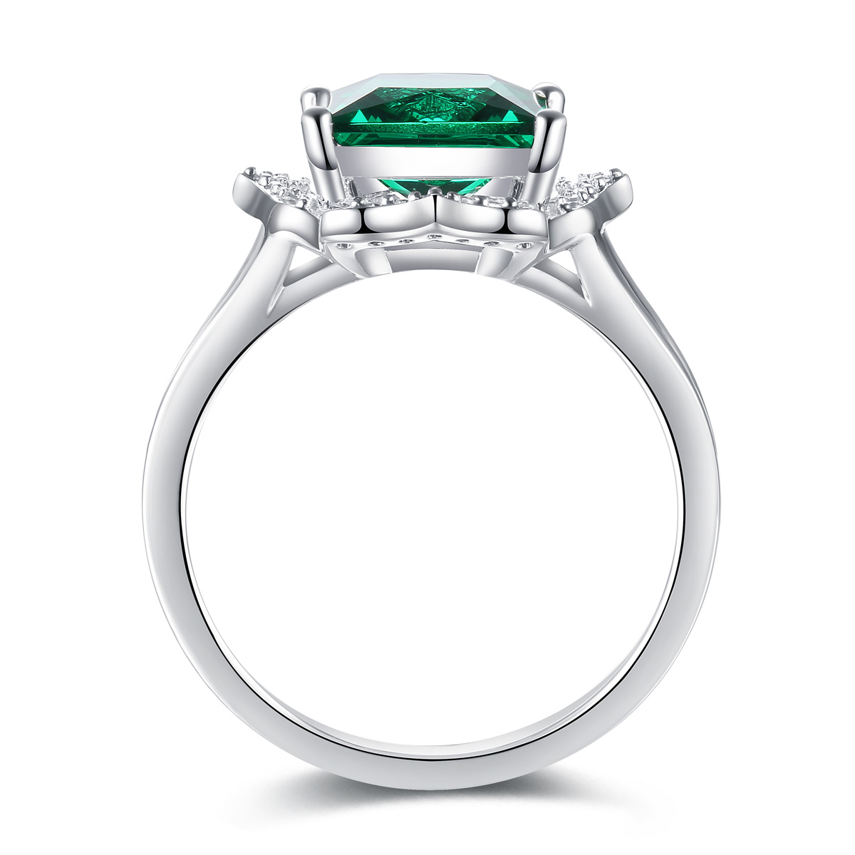 Green gemstone ring