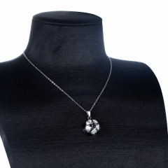 football pendant necklace