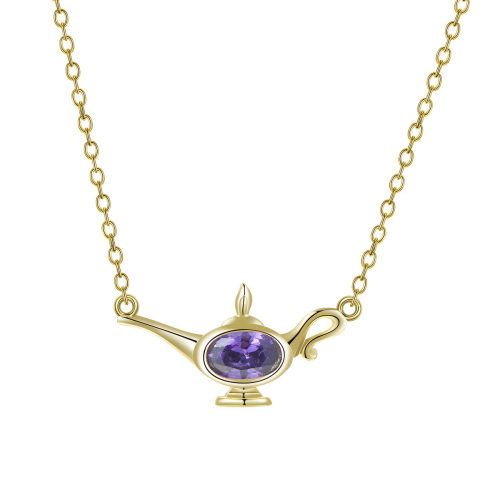 Feb. Birthstone Wonderful Lamp Necklace