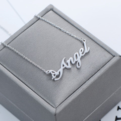 CNC Custom Name Angel Necklace