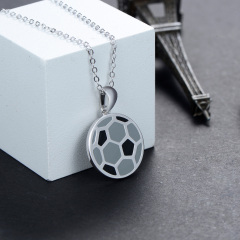 football pendant necklace