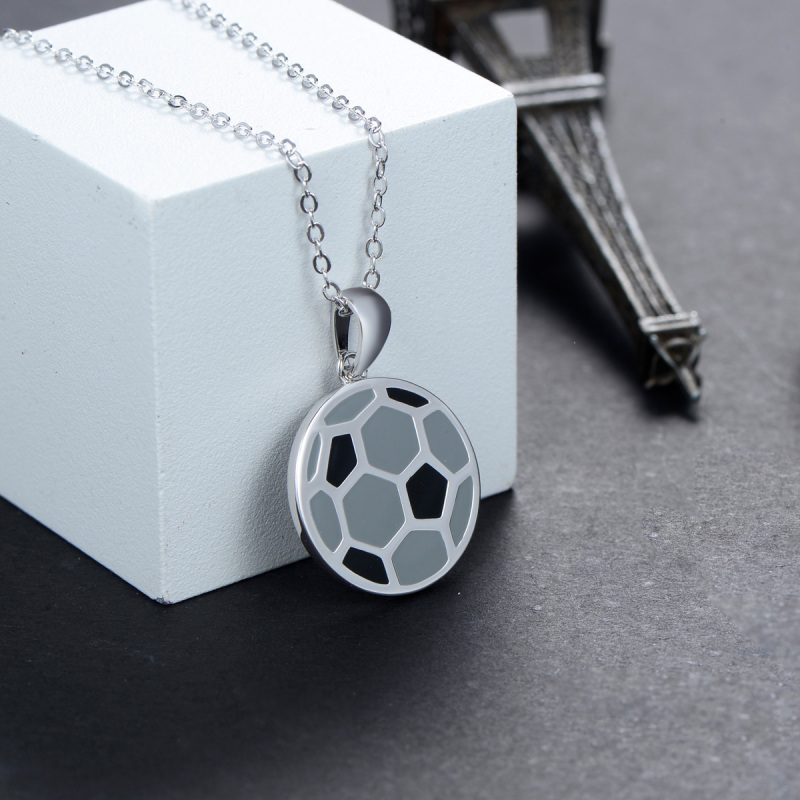 football pendant necklace