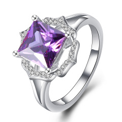 Purple gemstone ring