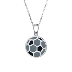 football pendant necklace